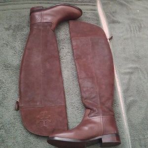 Tory Burch brown Simone Over the Knee Boot